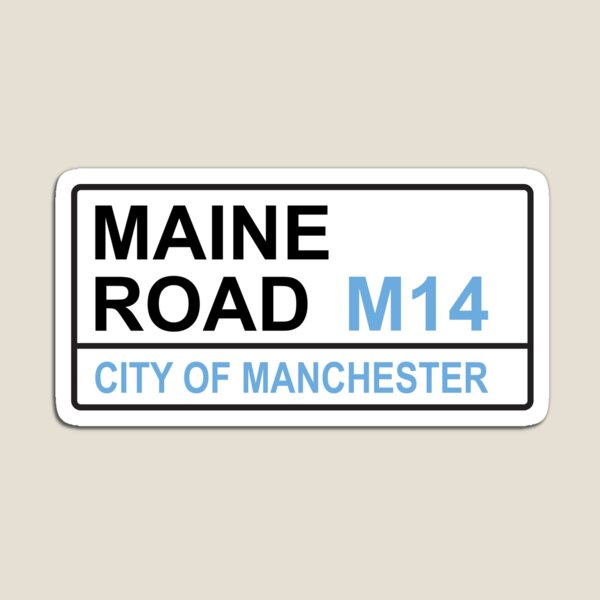 Item preview, Manchester City Football Team Maine Road Street Sign designed and sold by DelfDesign.
