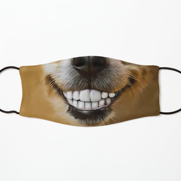 Funny Smiling Dog Face mask Kids Mask