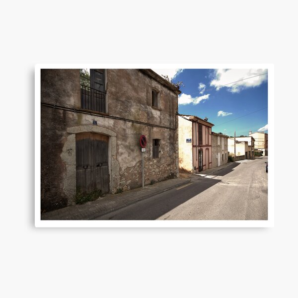 High Street of S'Arracó Canvas Print