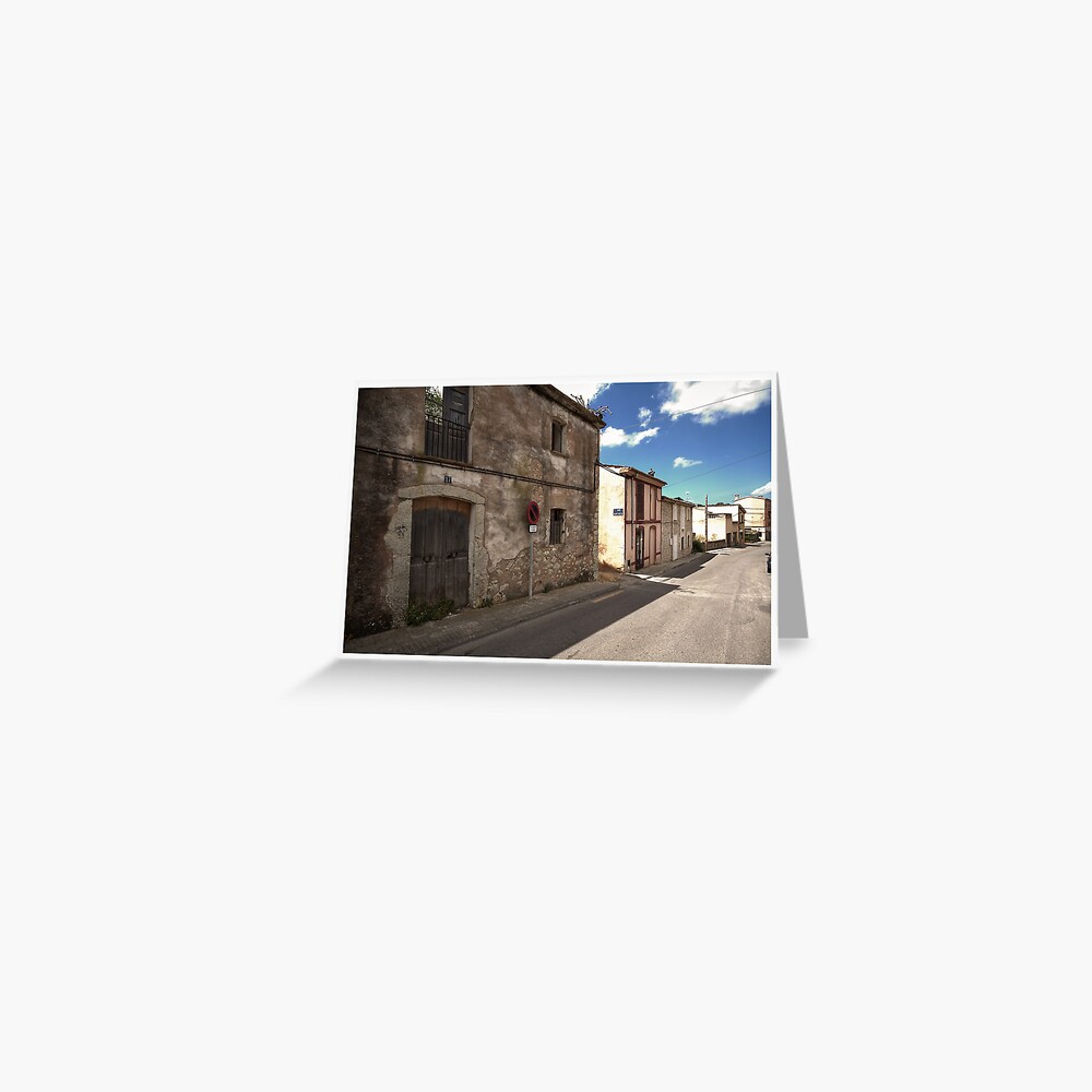 High Street of S'Arracó Greeting Card