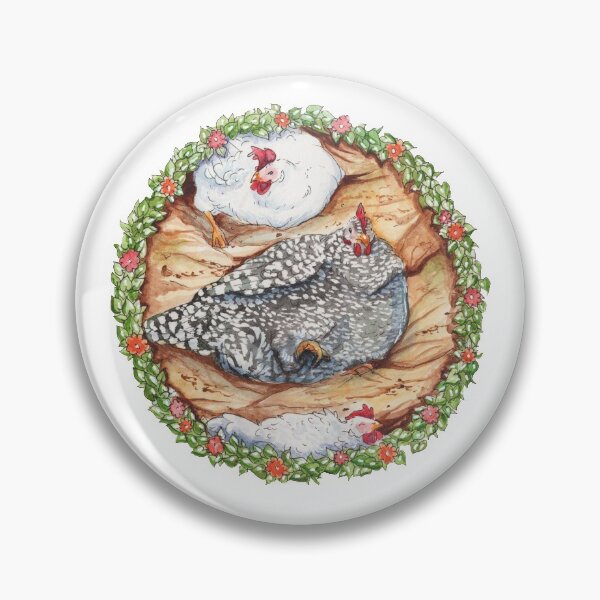 Item preview, Dustbathing Hens Watercolor Illustration designed and sold by eleary.