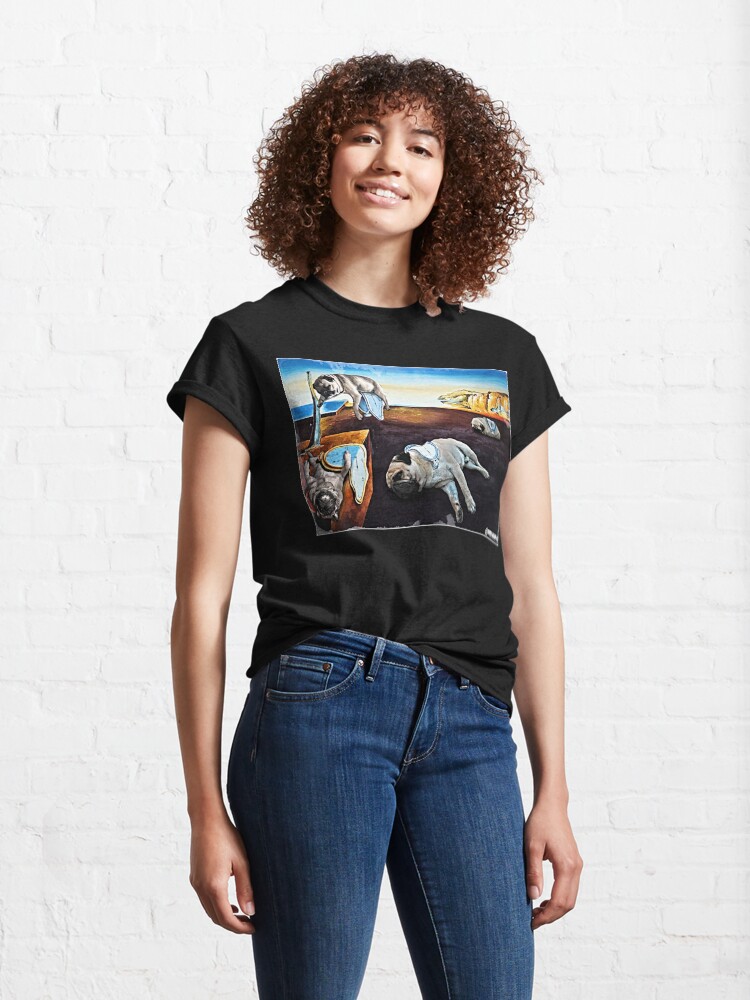 Alternate view of Persistence of Pugs Classic T-Shirt