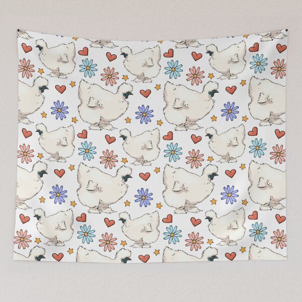 Item preview, Silkie Chicken Pattern designed and sold by eleary.