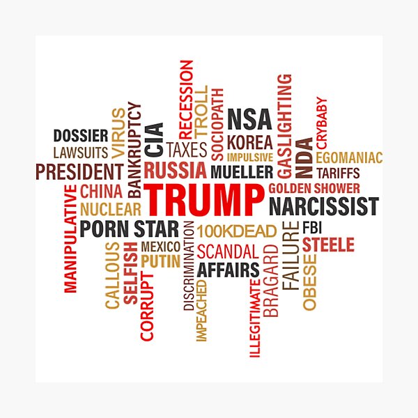 Item preview, Anti Trump 2020 Endless Scandals  designed and sold by JG0024.