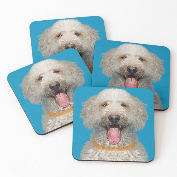 Item preview, Poodle Cute White showing tongue Animals Gifts designed and sold by Dolphin Graphic.
