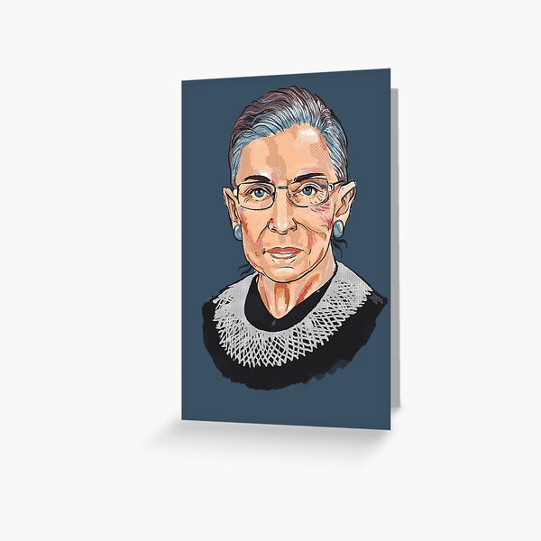 Supreme Court Justice Ruth Bader Ginsburg Greeting Card