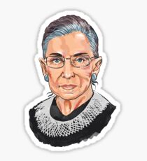 Pegatina Jueza del Tribunal Supremo Ruth Bader Ginsburg
