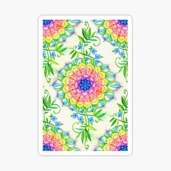 Midsummer Bright Boho Mandala Sticker