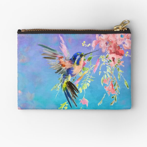 Colorful Hummingbird Zipper Pouch