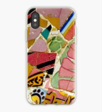 Gaudi mosaic flower art iPhone Case