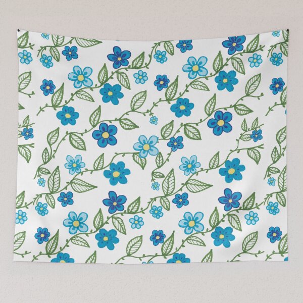 Item preview, Shades of Blue Flower Design - Summer 2020 designed and sold by ckylin.