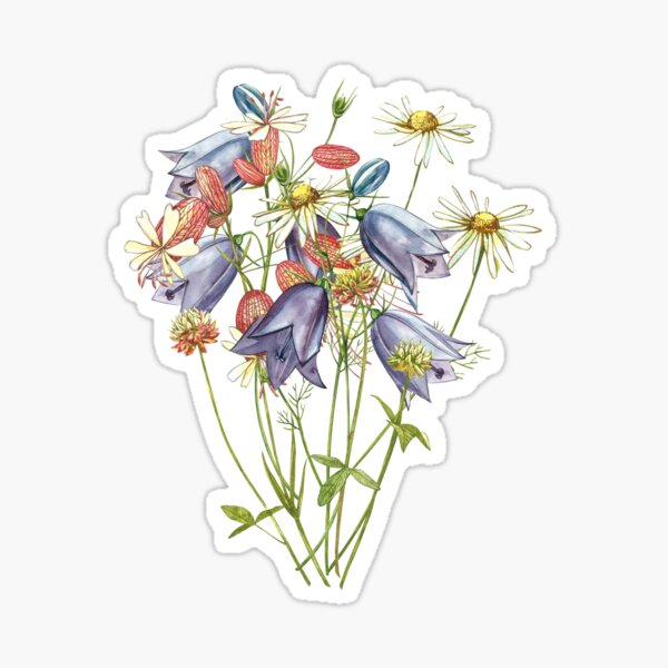 Wildflowers & Gardenflowers Sticker