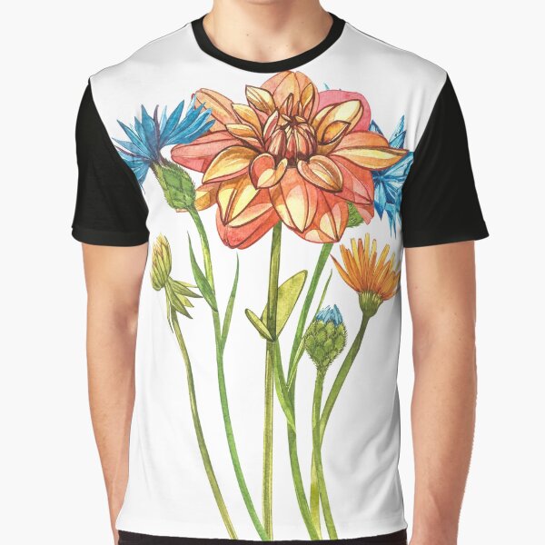 Wildflowers & Gardenflowers Graphic T-Shirt