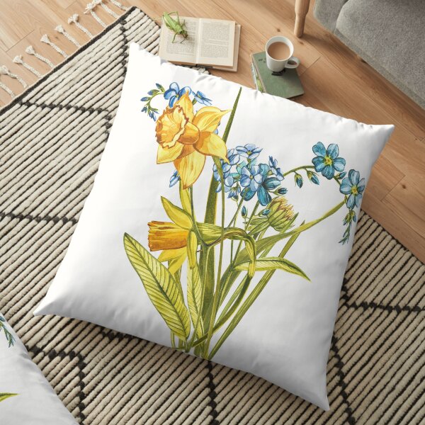 Wildflowers & Gardenflowers Floor Pillow