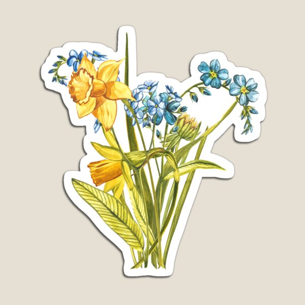 Wildflowers & Gardenflowers Magnet