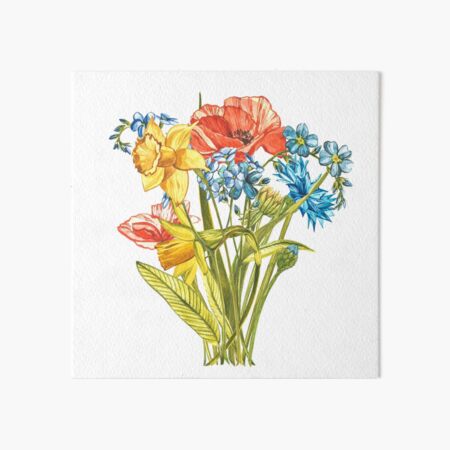 Gardenflowers Art Board Print