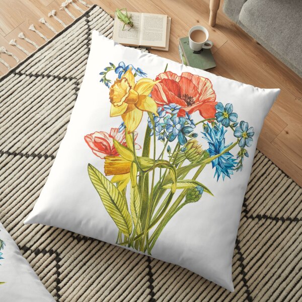 Gardenflowers Floor Pillow