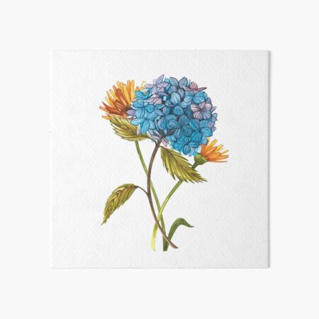 Gardenflowers Art Board Print