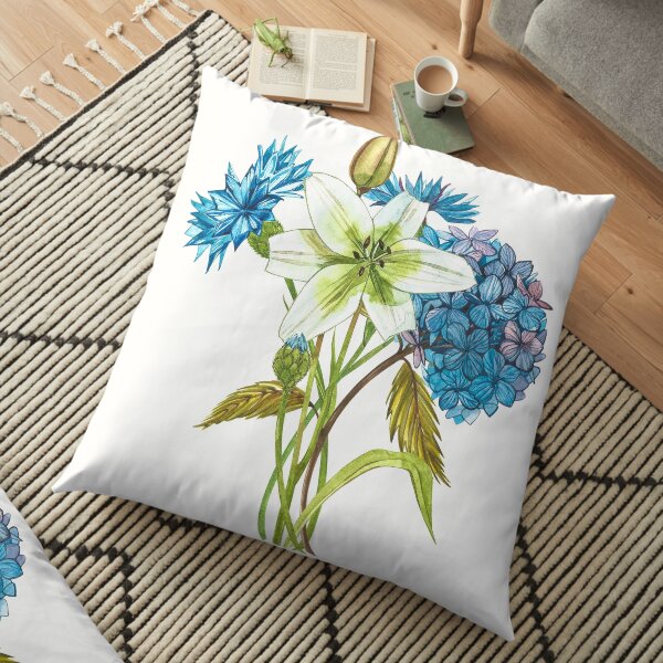 Gardenflowers Floor Pillow