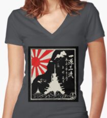 Battleships of the Imperial Japanese Navy Women's Fitted V-Neck T-Shirt