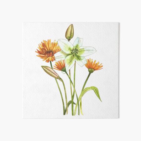 Gardenflowers Art Board Print