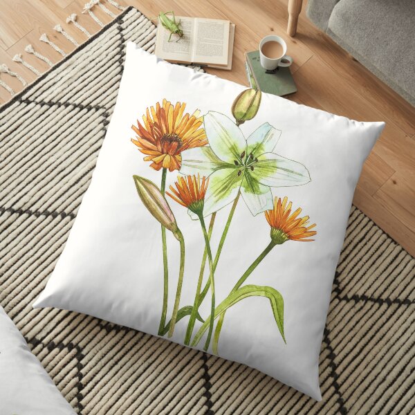 Gardenflowers Floor Pillow