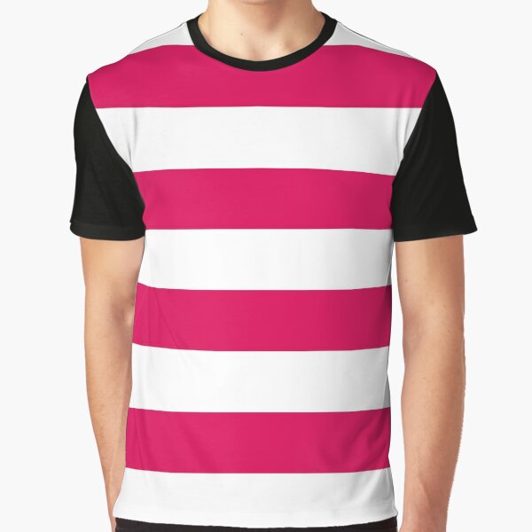 Miss Striped T Shirts Redbubble - white and pink striped t shirt with black sleeves roblox