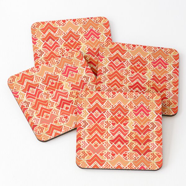 Item preview, Tribal Batik Print, Mandarin and Light Orange designed and sold by Marymarice.