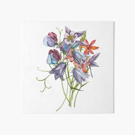 Gardenflowers Art Board Print