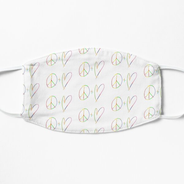 Paz y Amor - Rainbow Mascarilla