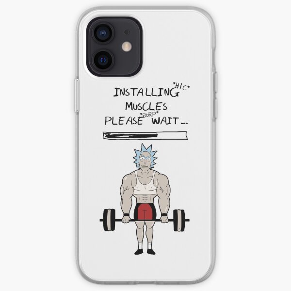 Rick and Morty. Installing muscles. iPhone Soft Case