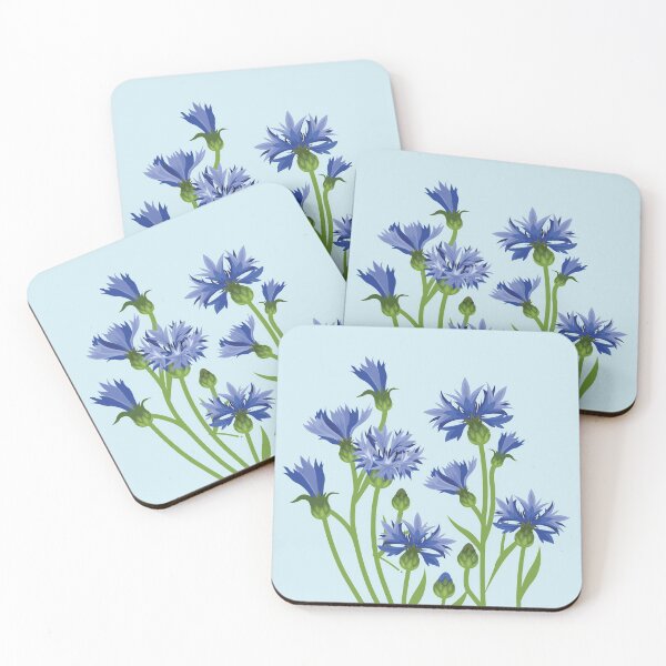 Item preview, Blue Cornflower - Cornflowers Floral Artwork With Spring and Summer Feel designed and sold by Thordur Sturluson.