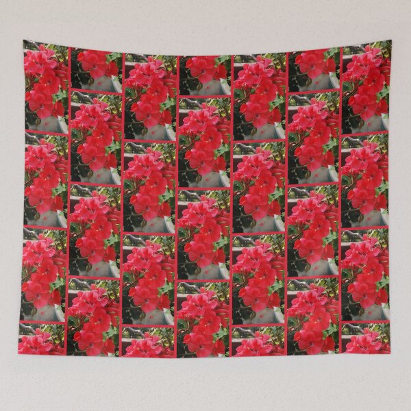 Item preview, Red Flower Cluster, Colorful Photography by Courtney Hatcher designed and sold by cghatcherart.