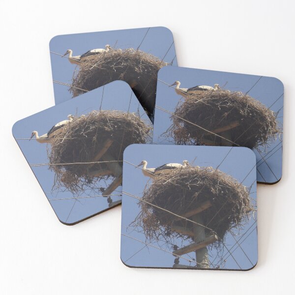Item preview, A Breeding Pair Of White Storks in Yesilova Koyu Mugla designed and sold by taiche.