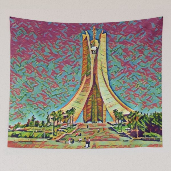Item preview, Algeria Martyrs' Memorial Artistic Illustration Mixed Colors Style designed and sold by D4li98.