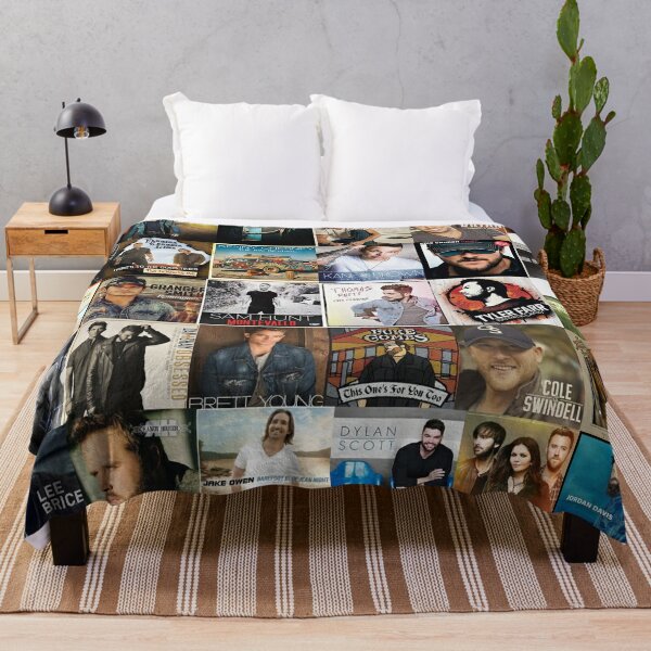  country music collage Throw Blanket