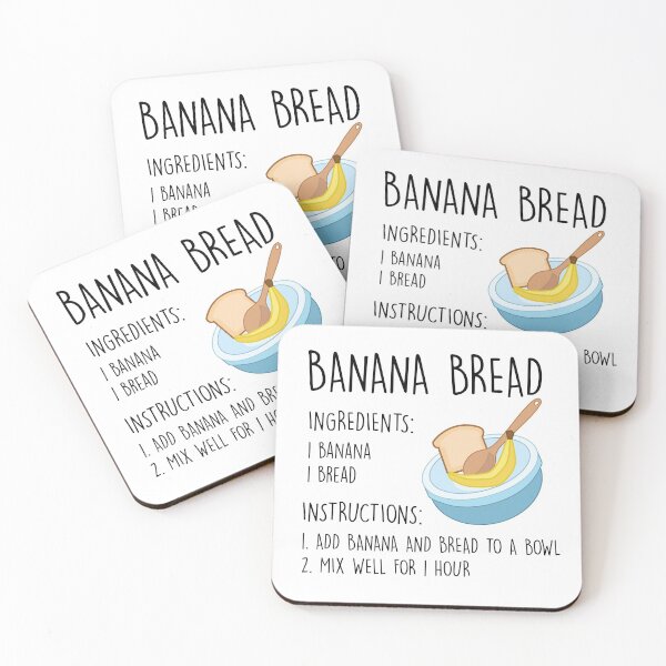 Item preview, Fake Banana Bread Recipe designed and sold by laughingplace55.