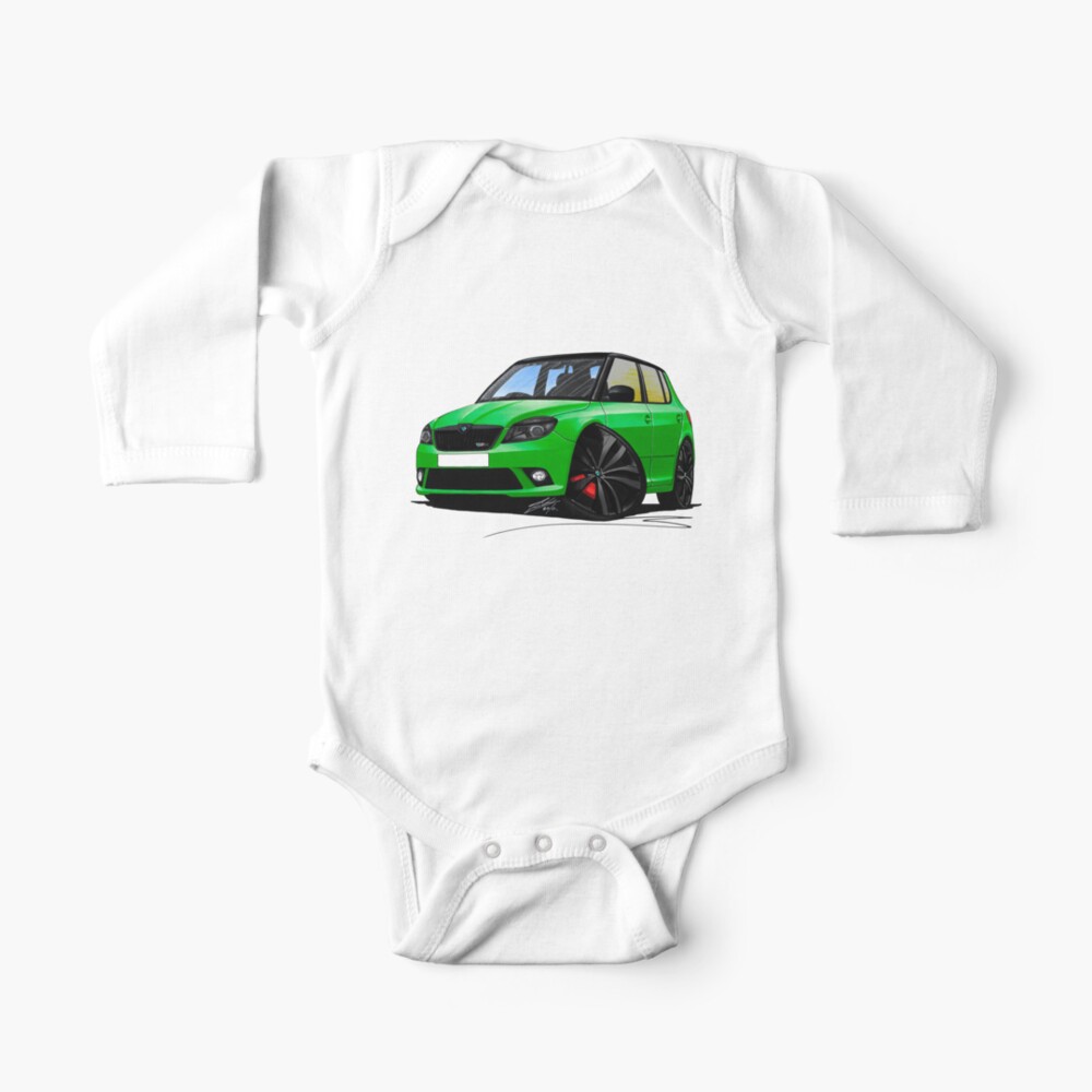 Skoda Fabia 2 Vrs Green Blk Wheels Baby One Piece By Yeomanscarart Redbubble Skoda Fabia 2 Vrs Green Blk Wheels Baby One Piece By Yeomanscarart Redbubble