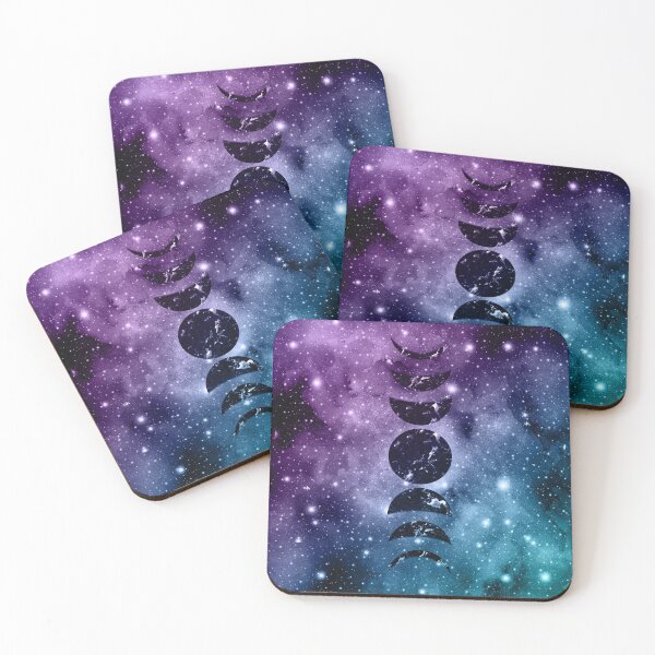 Item preview, Purple Teal Galaxy Nebula Dream Moon Phases #1 #decor #art  designed and sold by Anita's & Bella's Art.