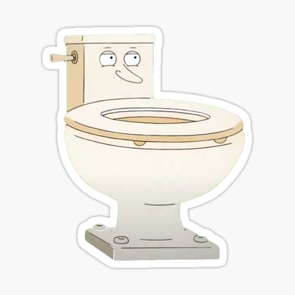 Quagmire Toilet" Sticker by | Redbubble
