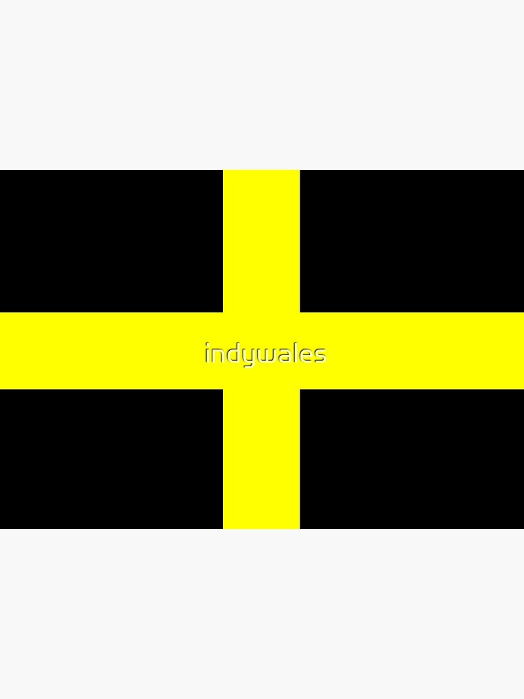 Baner Dewi Sant, Flag of Saint David, Wales, Welsh Flag by indywales