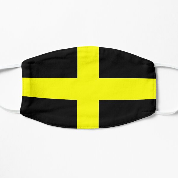 Baner Dewi Sant, Flag of Saint David, Wales, Welsh Flag Flat Mask