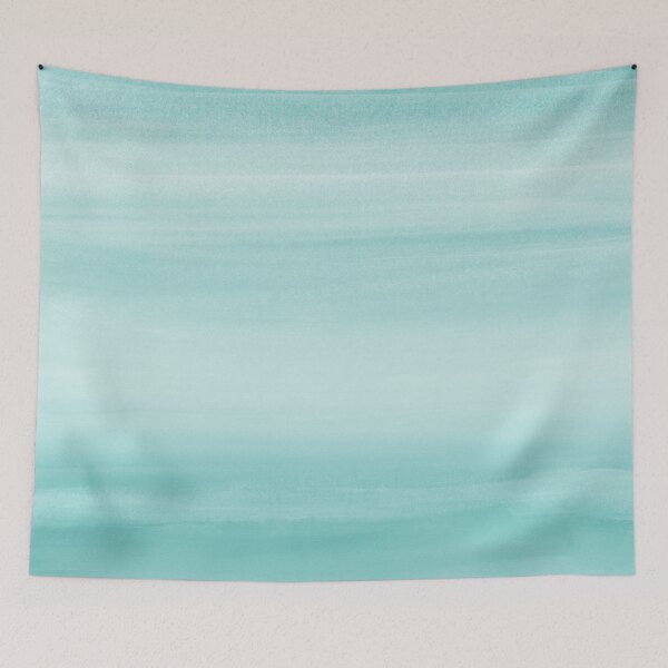 Item preview, Touching Aqua Blue Watercolor Abstract #2 #painting #decor #art designed and sold by Anita's & Bella's Art.