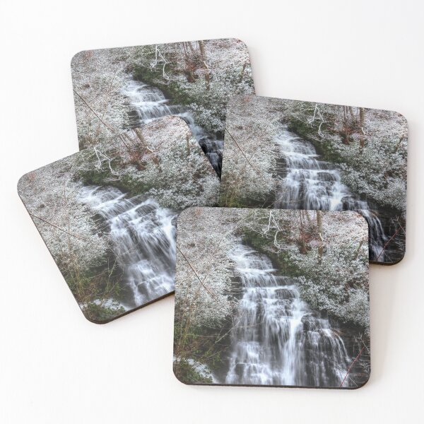 Item preview, Soco Fall With Snow Falling Cherokee North Carolina designed and sold by CarolRMontoya.