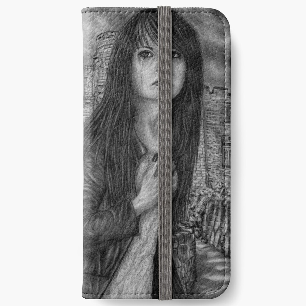 Leaving. Original artwork by Dean Sidwell iPhone Wallet