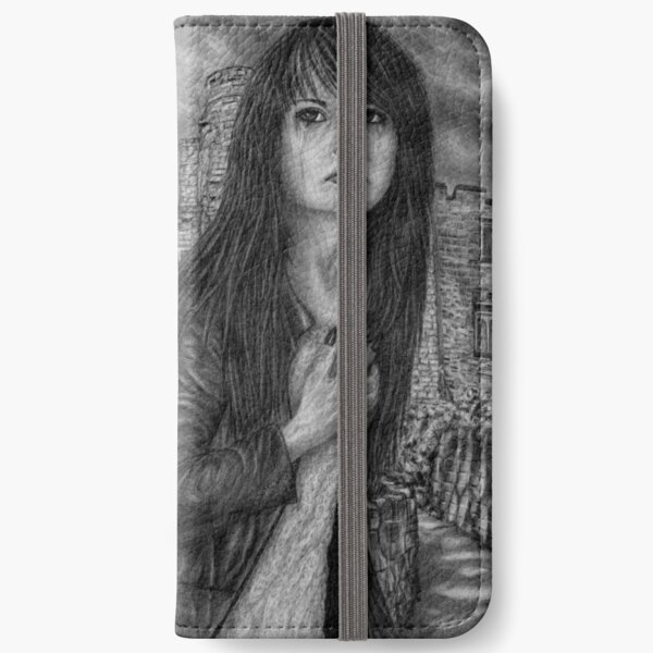Leaving. Original artwork by Dean Sidwell iPhone Wallet