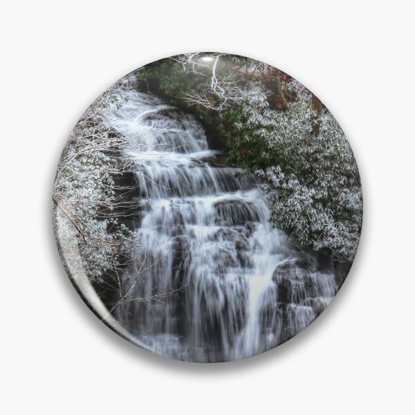Item preview, Soco Fall With Snow Falling Cherokee North Carolina designed and sold by CarolRMontoya.