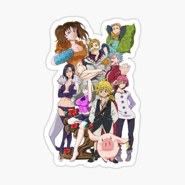 The Seven Deadly Sins Stickers Redbubble 3342