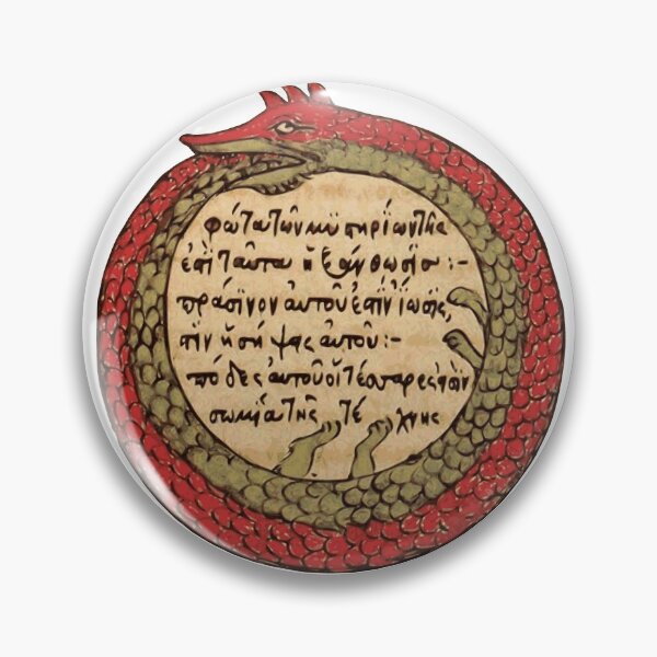 Item preview, Ouroboros Dragon Snake Occult Alchemy Magic Medieval designed and sold by h44k0n.