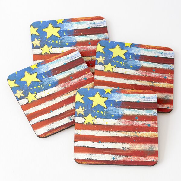 Star Spangled Banner Coasters (Set of 4)